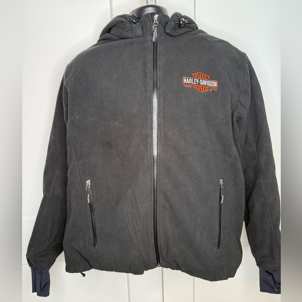Harley Davidson Hooded Riding Jacket w/ Armor